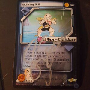 Dragon Ball Z autographed card